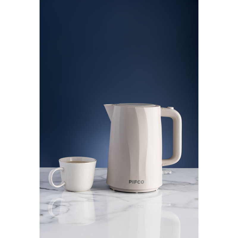 PIFCO Ripple 1.7L Electric Tea Kettle, Beige
