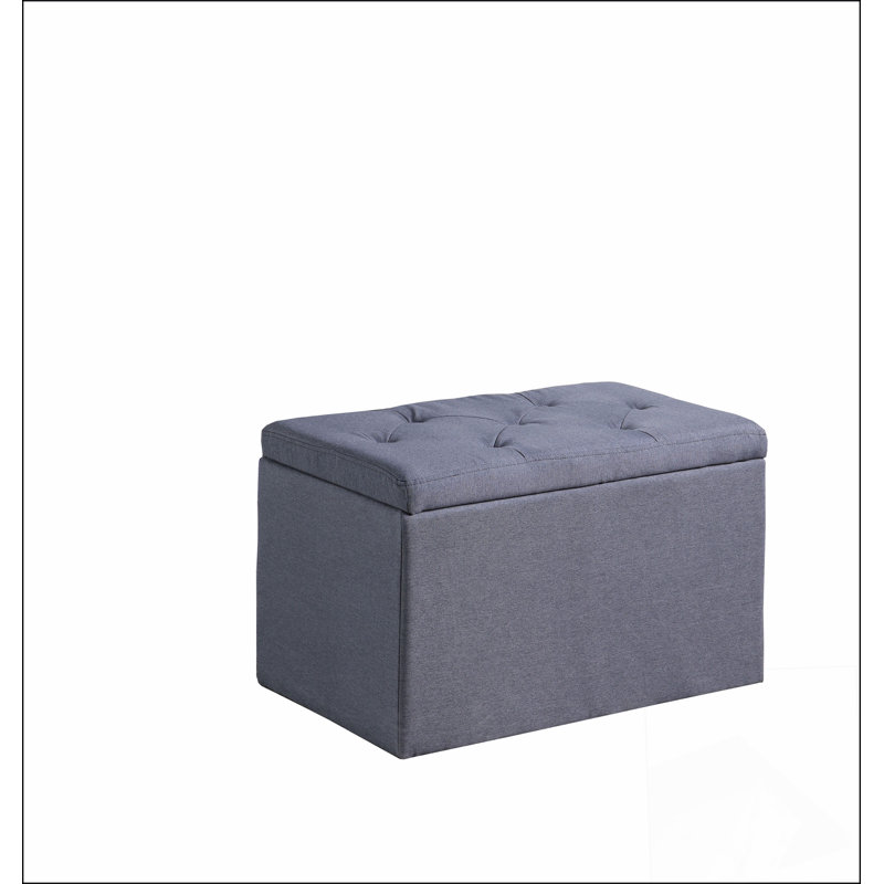 18.5" Tall Tufted Shoe Storage Bench, Dove Simple design, comfortable and durable, multi-functional bench