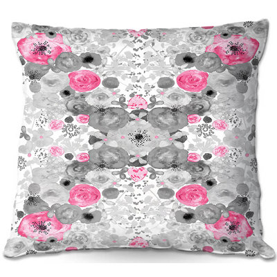 Floral Reversible Throw Pillow