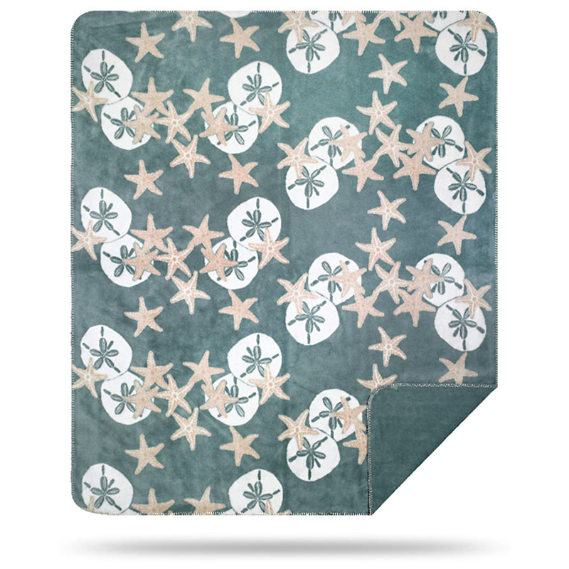 Couverture Starfish and Sand Dollars, l 60 po x L 70 po