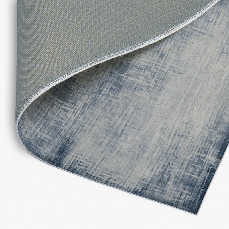 Abstract Gray Indoor and Outdoor Area Rug, Rectangle 2' x 3'