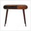 Console ouverte Chestnut London, 1 tiroir, 1 rangement ouvert, pieds nordiques, brun