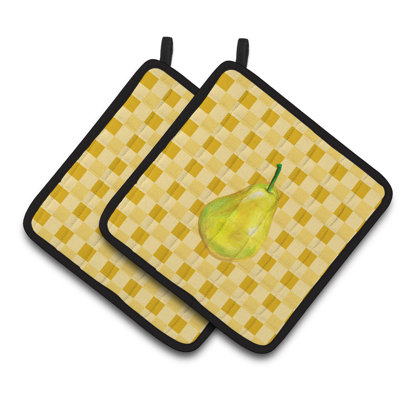 Cuisinier poignée basketweave à la poire de l’ensemble caroline