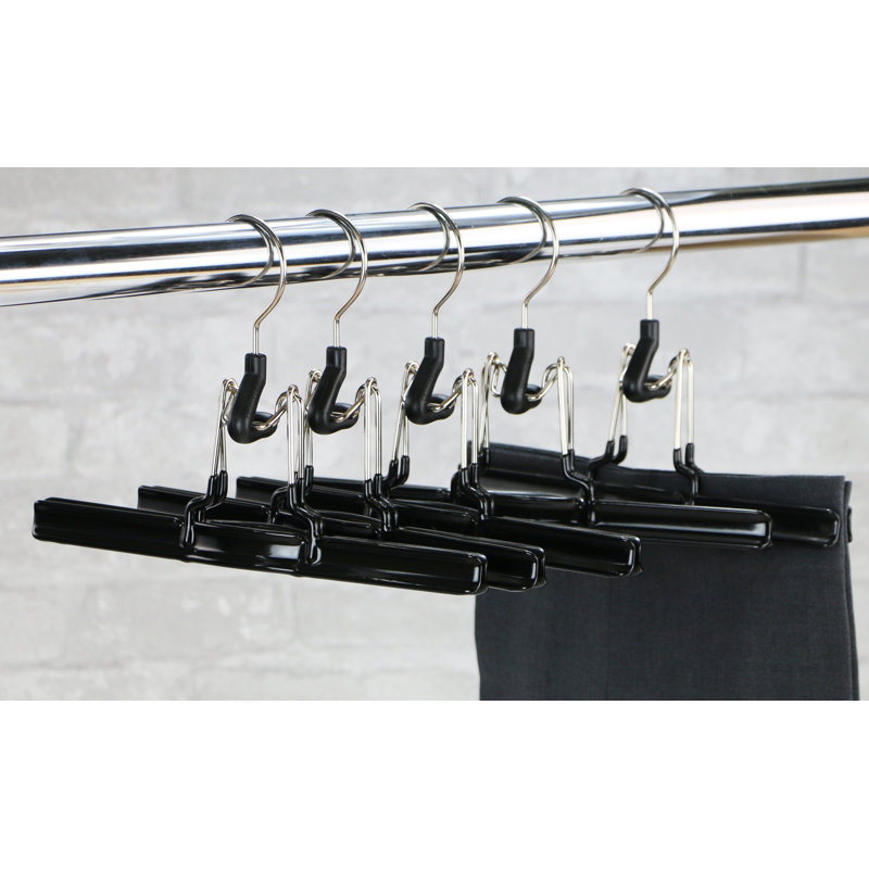 Metal Non-Slip Cascading Hanger for Skirt/Pants, Black