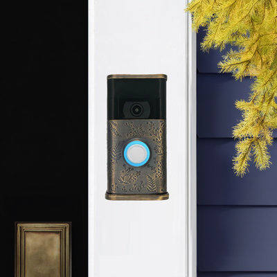 Housse de sonnette vidéo Wildflower (compatible avec Ring 2nd Gen)