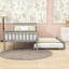 Lit plateforme simple en bois avec lit gigogne coulissant simple, tête et pied de lit-1211200016