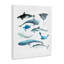 Créatures sous-marines en toile blues, design par Evelyn Coleman-1462321413
