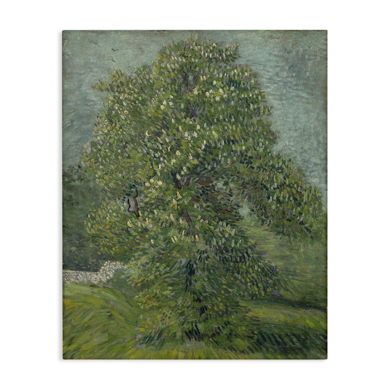 Art classique sur toile châtaignier à fleurs classique par one1000paintings, H 20 po x l 16 po