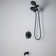 Felixbath Dual Head Rainfall Shower Tub and Shower Faucet with Rough-in Valve