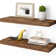 Miami 24" W x 8" D Floating Shelves Set with Invisible Wall Mount Brackets