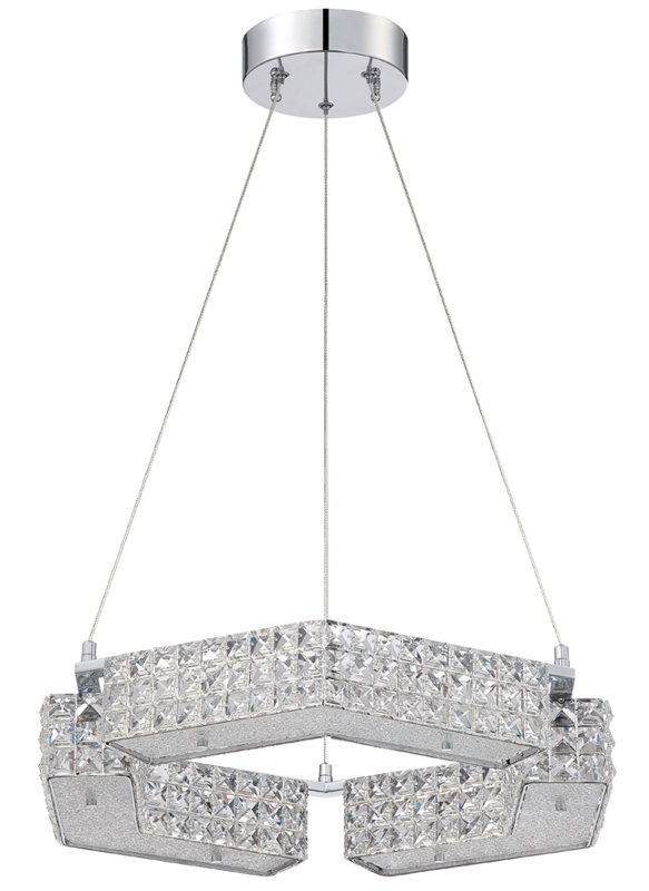 Lustre géométrique 6 lumières unique McMahon