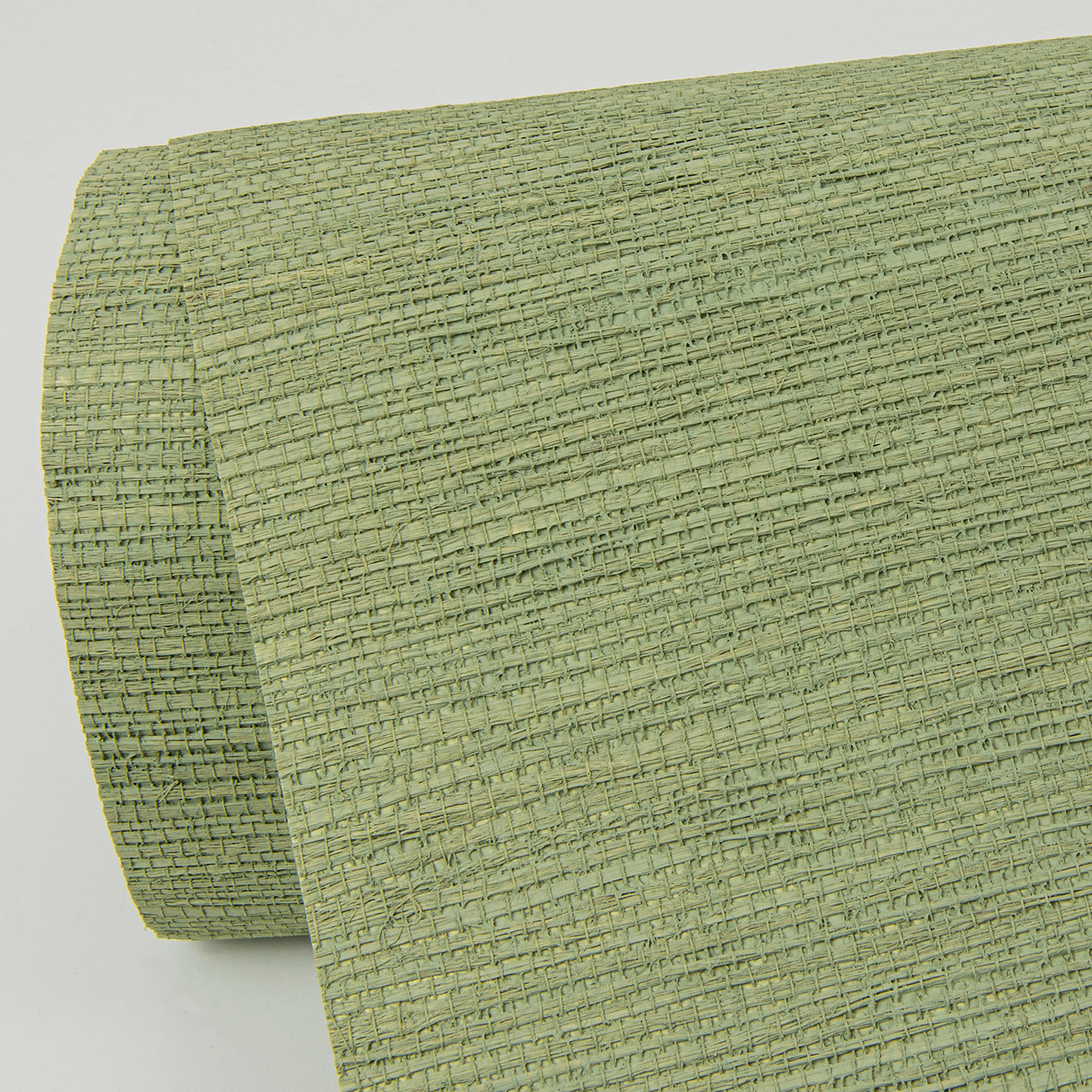 Hamza Modern Grass Cloth Abstract Wallpaper, Sage, 20.5" W x 33' L