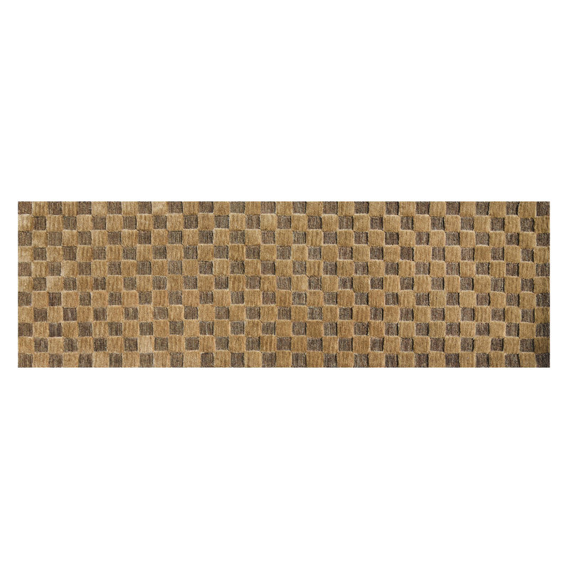 Coco Checkerboard 2'3" X 3'9" Rug, Runner 2'6" x 8'