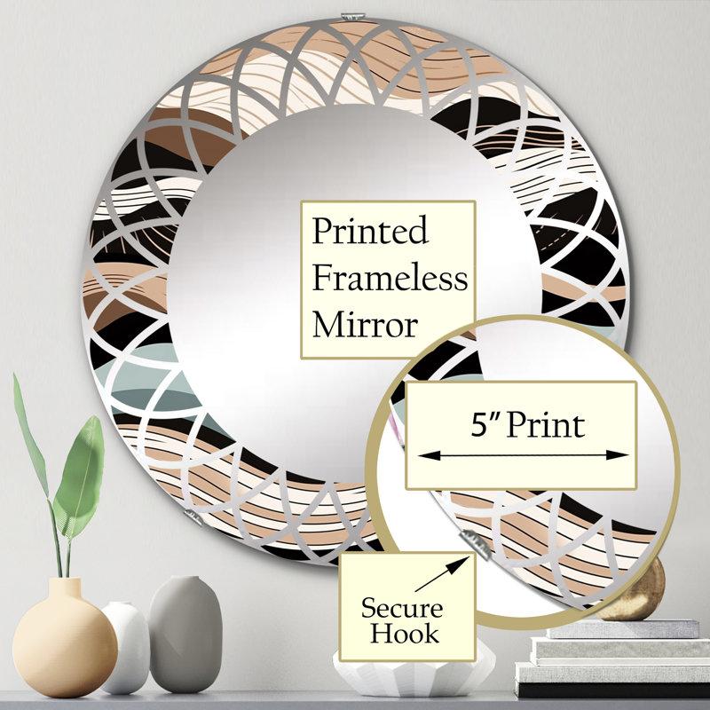 Miroir mural Zolton, 24 po x 24 po