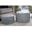 Pyatt Velvet Tufted Round Solid Colour Standard Ottoman with Storage-980651041
