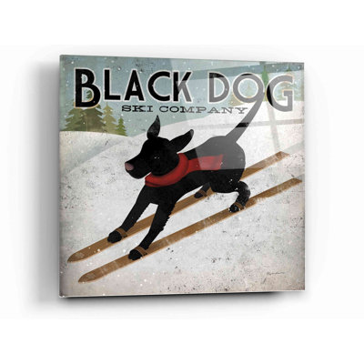 «Black Dog Ski» par Ryan Fowler - impression non encadrée