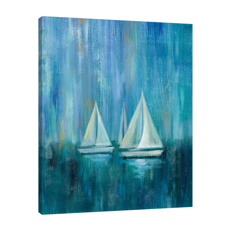 Voilier Simplicity II par Silvia Vassileva, reproduction sur toile tendue, H 25 po x l 25 po x P 1,5 po