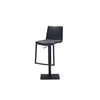 Raven Swivel Upholstered Adjustable Height Counter Stool with Metal Frame