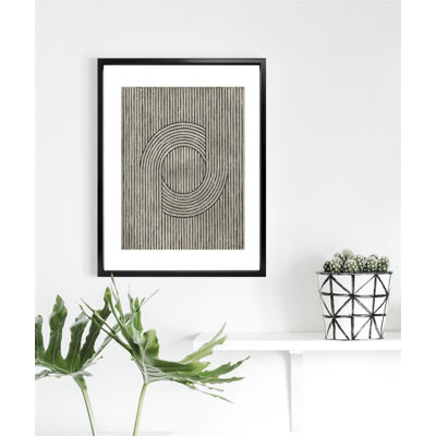 Cedar Grooves III Abstract - Single Picture Frame Print