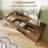 Modern 59.8" 3 Drawers Wine Bar Cabinet Sideboard Buffet with Wine Glass Holder & Wine Rack-1538989247
