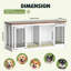 Meuble de rangement pour chien de 70,9 po Henryka