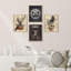 Pâques, Halloween, chapeau, chat, squelette, citrouille, impression sur papier, 4 pièces-97770250-97770253