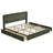 Upholstered Wingback Bed With 4 Storage Drawers-176439034-176439030
