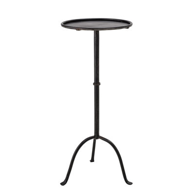 Round Sleek Metal Martini Table