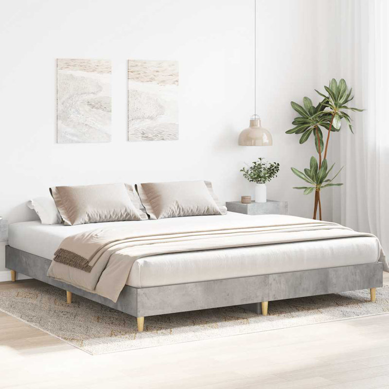 Bed Frame, Super King (6'), Concrete Grey