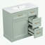 Meuble-lavabo avec lavabo, 4 tiroirs, porte à fermeture en douceur et tablette réglable-962241578