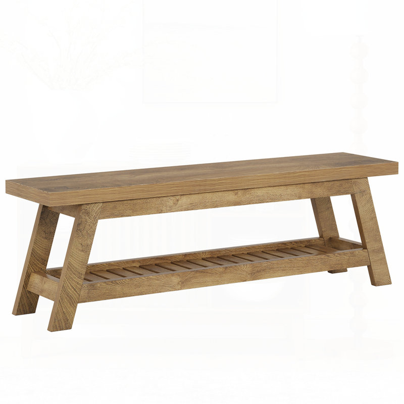 Wooden Entryway Bench
