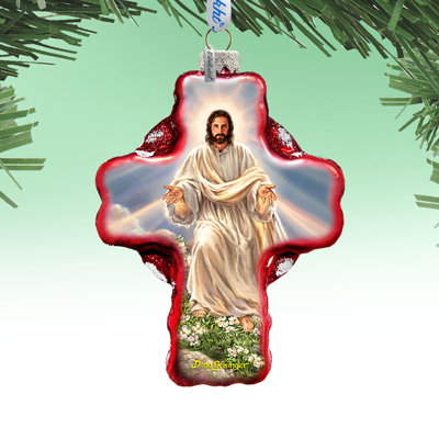 4.5'' Glass Holiday Shaped Ornament