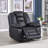 41'' Wide Faux Leather Manual Recliner Chair, Home Theater Seating For Living Room