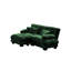 Canapé modulaire Cloud Couch pour le salon, canapé 2 places en chenille avec 2 coussins lombaires et 2 coussins décoratifs, canapé rembourré à accoudoirs larges avec repose-pieds convertible-930644238