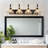 4-Light Vintage Black Vanity Light, Flower Glass Shade Bathroom Over Mirror Lighting Fixture-1619792719-1619792724