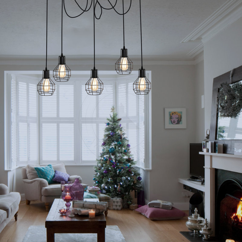 Casperson 5 - Light Cluster Pendant, Black, Yes