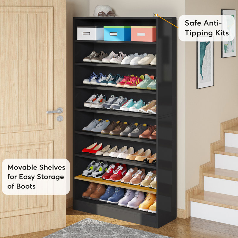 Latitude Run® 40 Pair Shoe Storage Cabinet Reviews Wayfair
