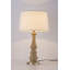 Lampe de table en rotin avec gradateur tactile 3 voies USB Onda