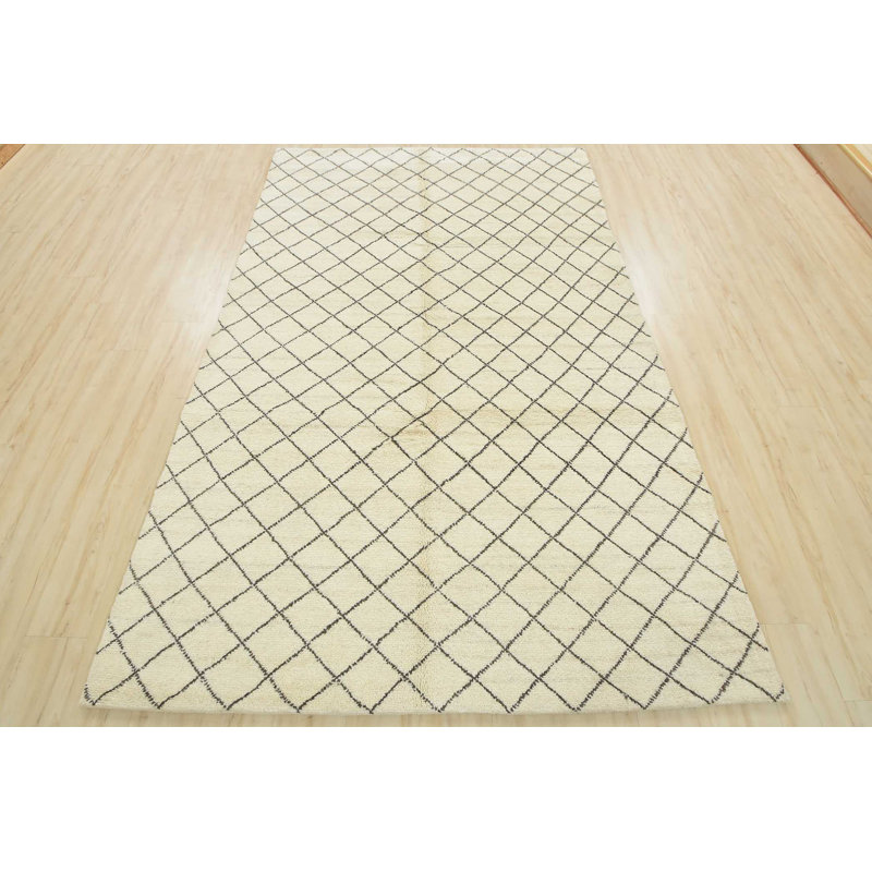 Hand Knotted Wool Geometric Indoor Rug
