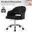 Chaise de bureau pivotante en velours avec accoudoirs Modern-1716354259