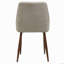 Ensemble de 2 chaises de salle à manger rembourrées en tissu Mid-Century
