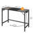 Computer Desk, Home Office Desk With Power Outlet, Modern Study Writing Desk With 3 Hooks For Study Room, Home Office, Sturdy And Stable, Easy To Assemble, Charcoal Gray And Black