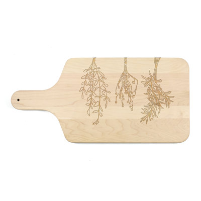 Planche à découper herbes séchées