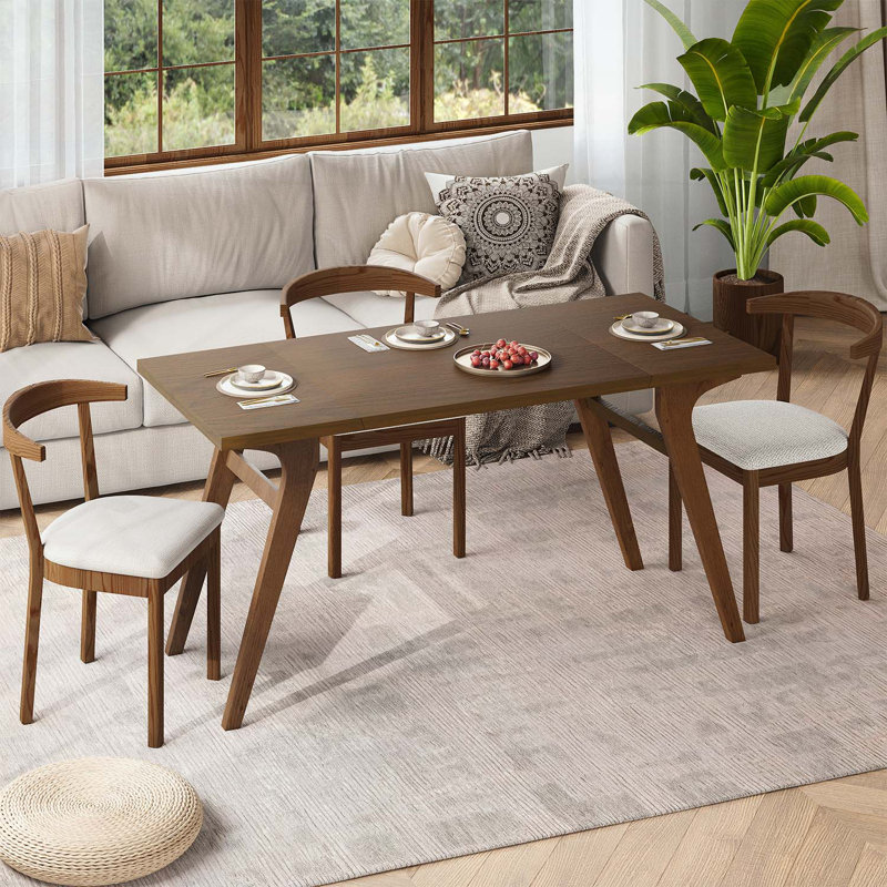 Transformer Coffee Table, 2-in-1 Expandable Dining Table, Walnut