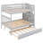 Full Over Full Bunk Bed With Trundle And Staircase-1451254423