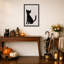 «Curious Black Cat» par Athene Fritsch, reproduction d'art sur toile encadrée