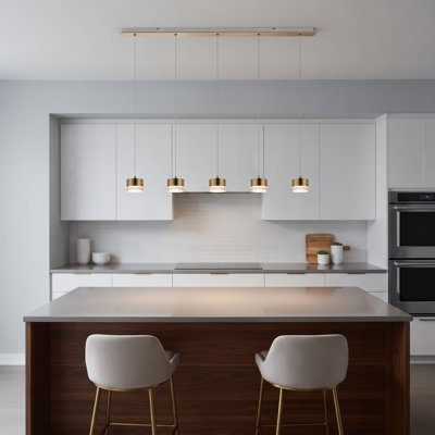 Barnsdall 5 - Light Kitchen Island Pendant