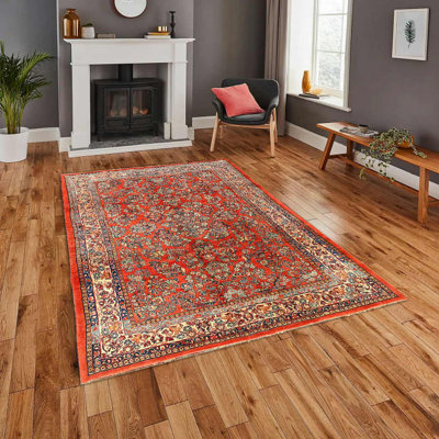 Persian Antique Sarouk 6'3'' X 9'4''
