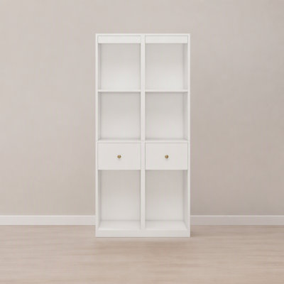 Armoire de rangement double face avec tiroirs (80 x 170 x 40 cm) pour chambre, salon et salle de bain