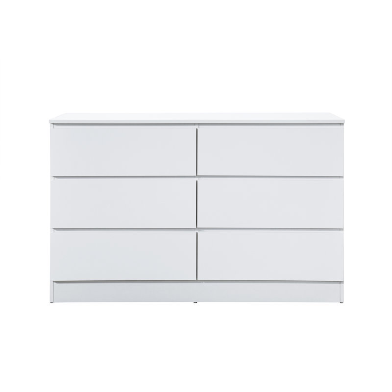 Marqita 6 Drawer 121Cm W Chest of Drawers, White